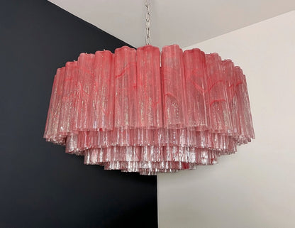 Murano Lysekrone | 101 Rosa Alabaster Rørglass