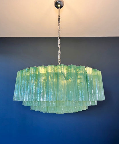 Murano Lysekrone | 101 Grønne Alabaster Rørglass