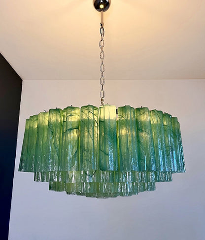 Murano Lysekrone | 101 Grønne Alabaster Rørglass