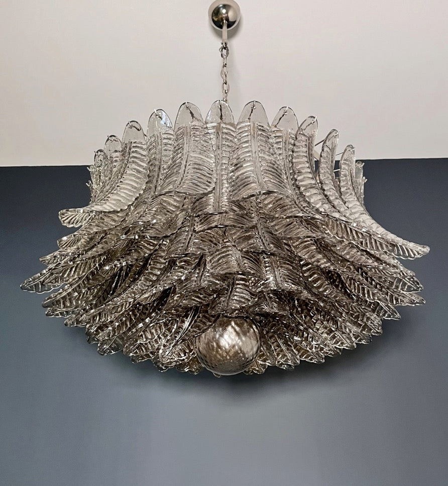 Murano Lysekrone – 100 Røykfargede Felciglass – detalj 11 – Murano Classics