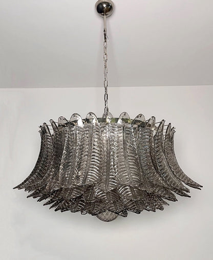 Murano Lysekrone | 100 Røykfargede Rosa Felciglass