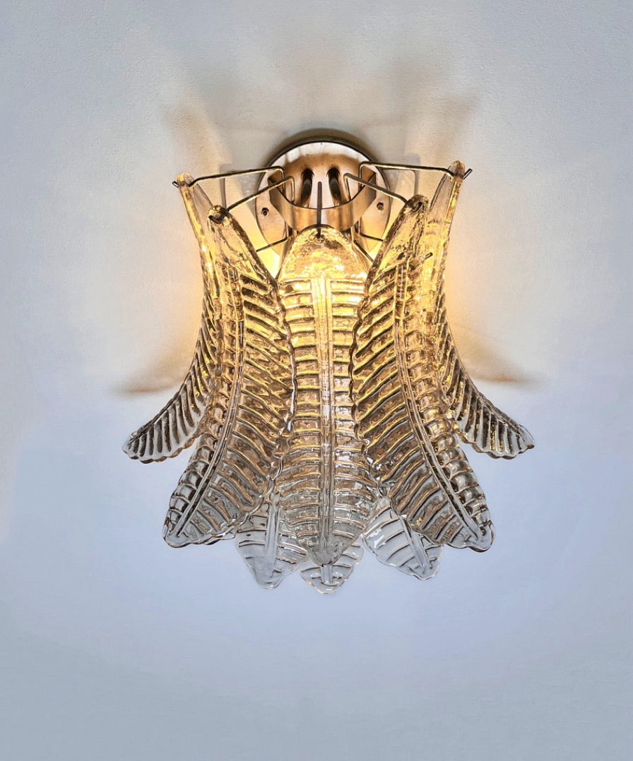 Murano Wandlampe – 10 Rauchfarbene Felcigläser – 2er-Set – Detail 3 – Murano Classics