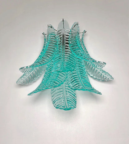 Murano Vegglampe | 10 Turkise Felciglass | 1 par