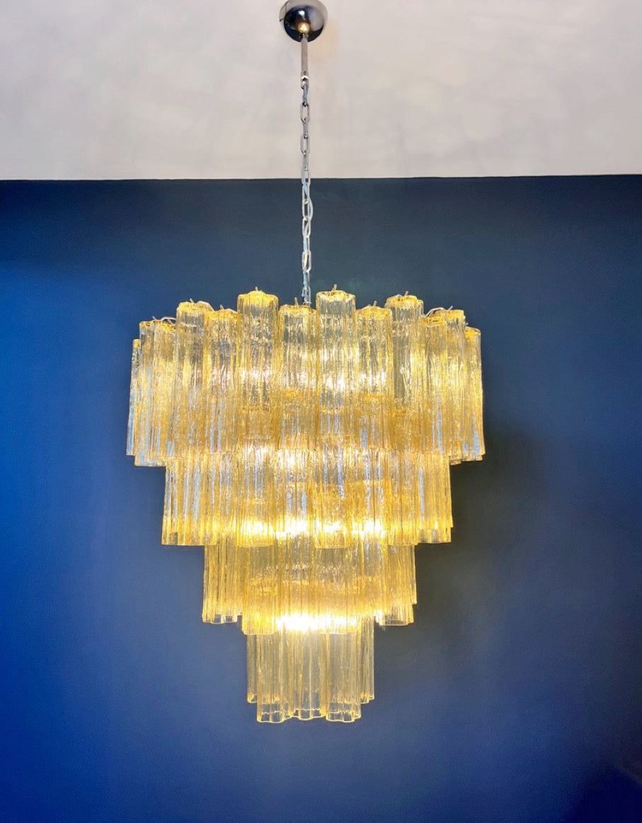 Murano Luchter – 80 Gele Buisglas – detail 5 – Murano Classics