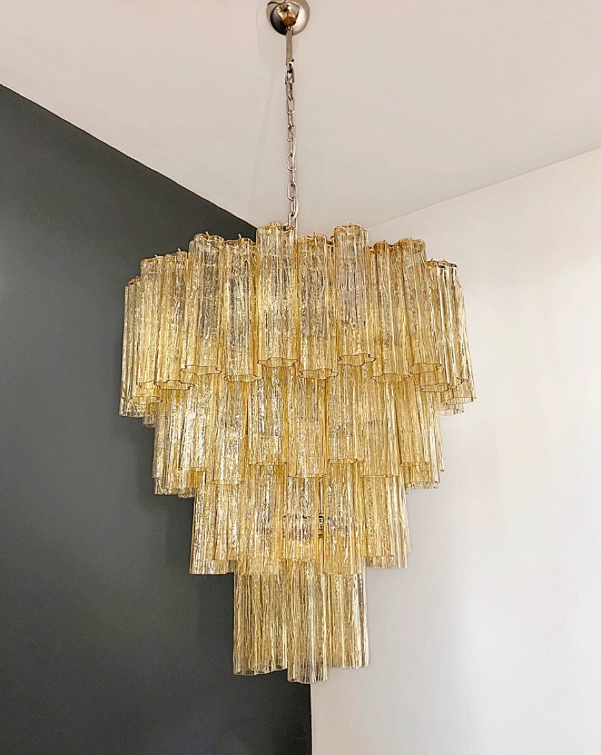 Murano Luchter – 80 Gele Buisglas – detail 8 – Murano Classics