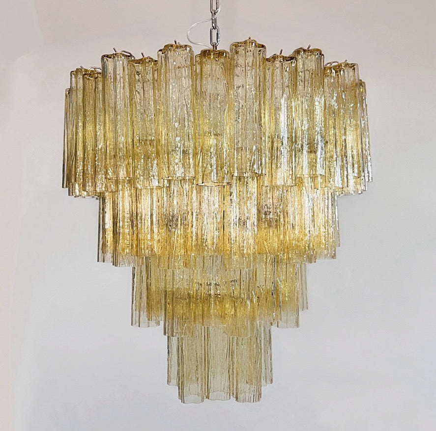 Murano Luchter – 80 Gele Buisglas – detail 7 – Murano Classics