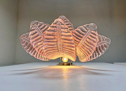 Murano Vegglampe | 6 Rosa Felciglass | 1 par