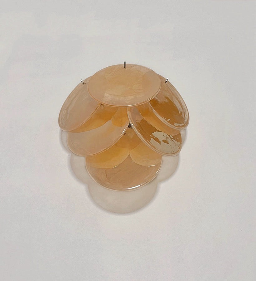 Murano Wall Lamp – 6 Alabaster Gold Disc Glass – Set of 2 – detail 8 – Murano Classics