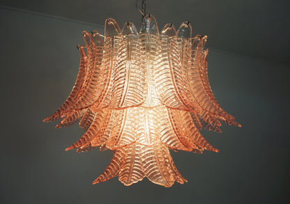 Murano Lysekrone | 48 Rosa Felciglass