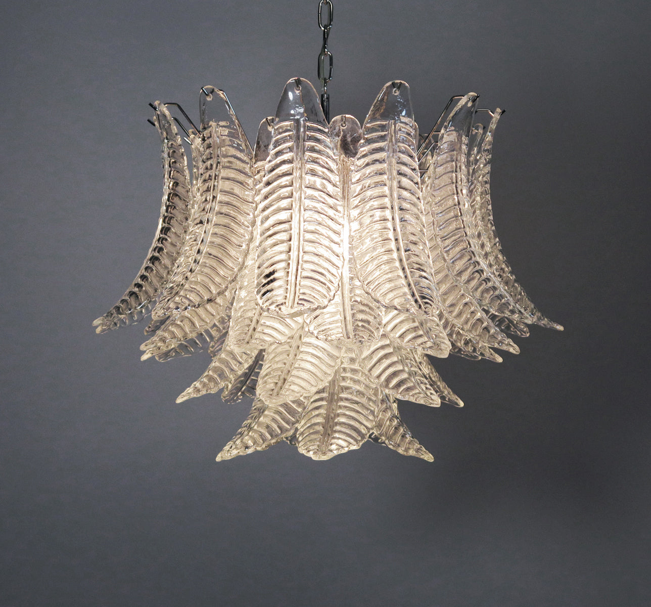 Murano Lysekrone | 36 Klare Felciglass