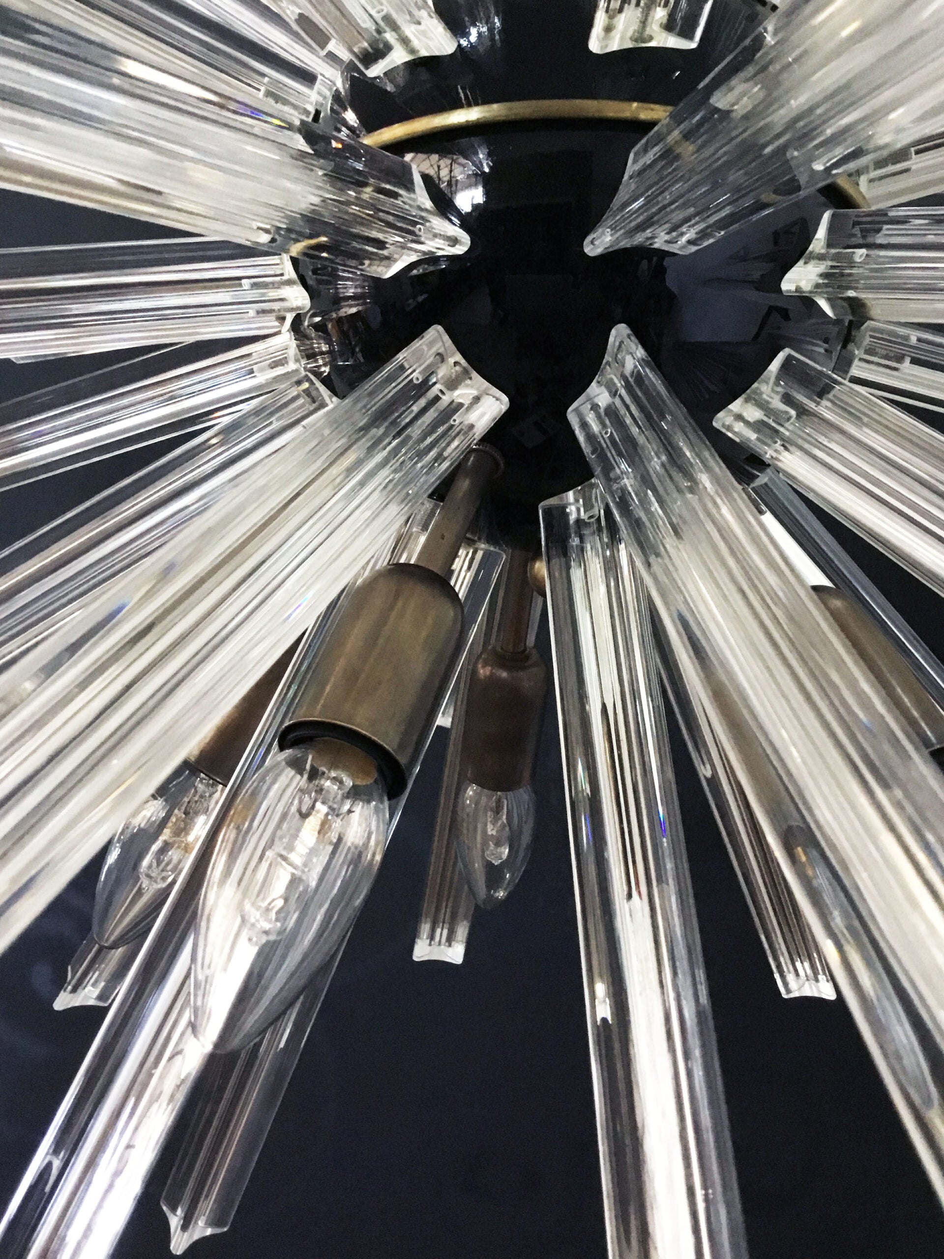 Lustre Murano – 50 Sputnik Transparent – détail 2 – Murano Classics