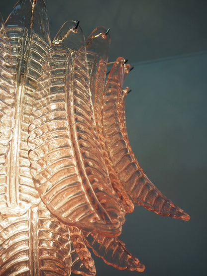 Murano Lysekrone | 48 Rosa Felciglass