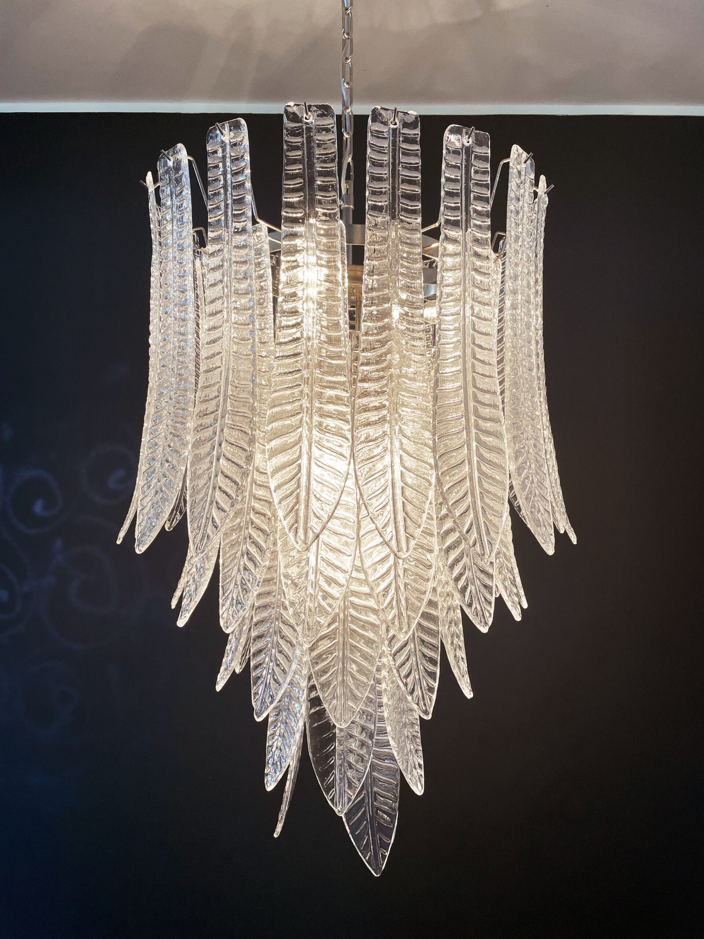 Murano Lysekrone | 52 Klare Felciglass