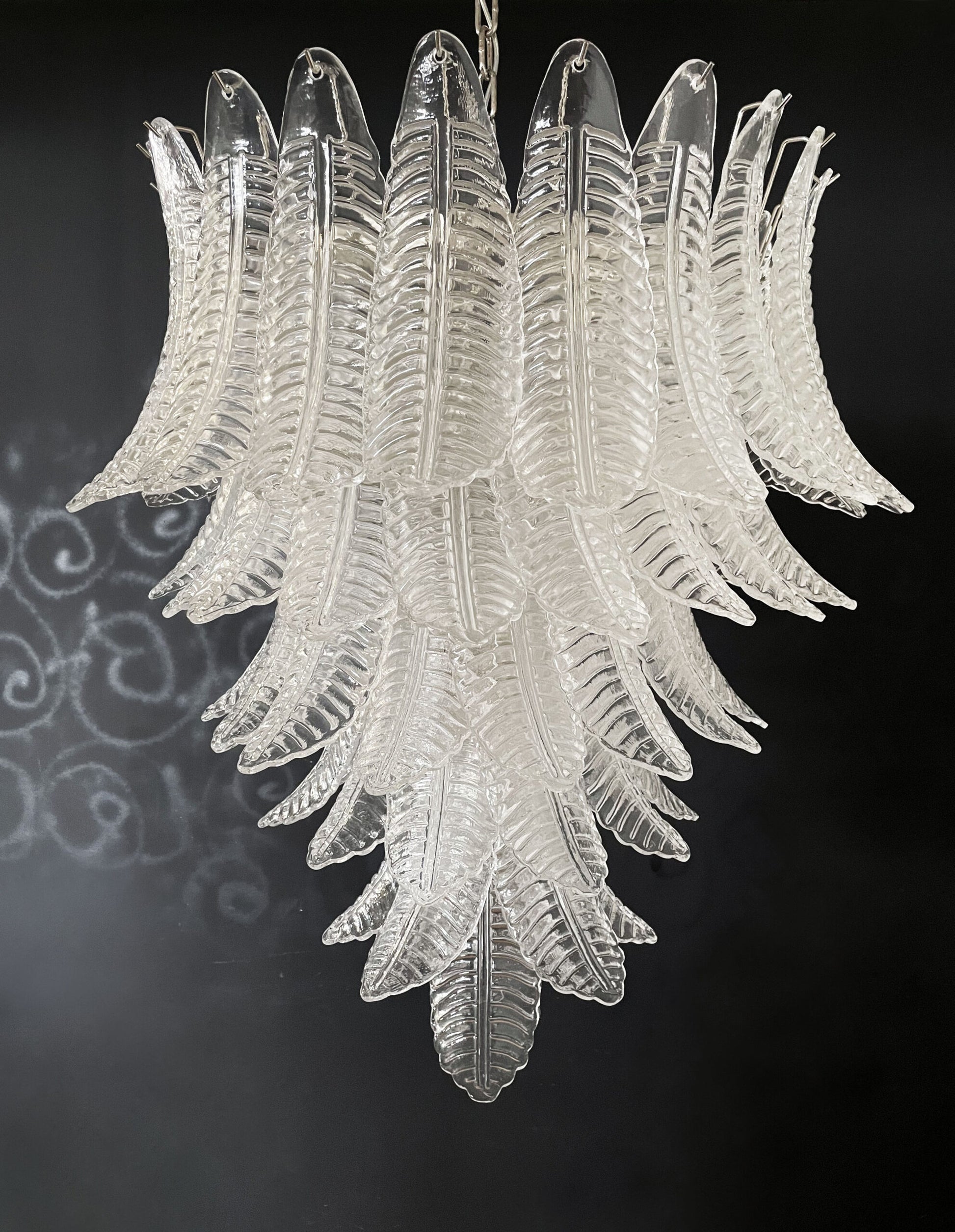 Murano Lysekrone | 75 Klare Felciglass