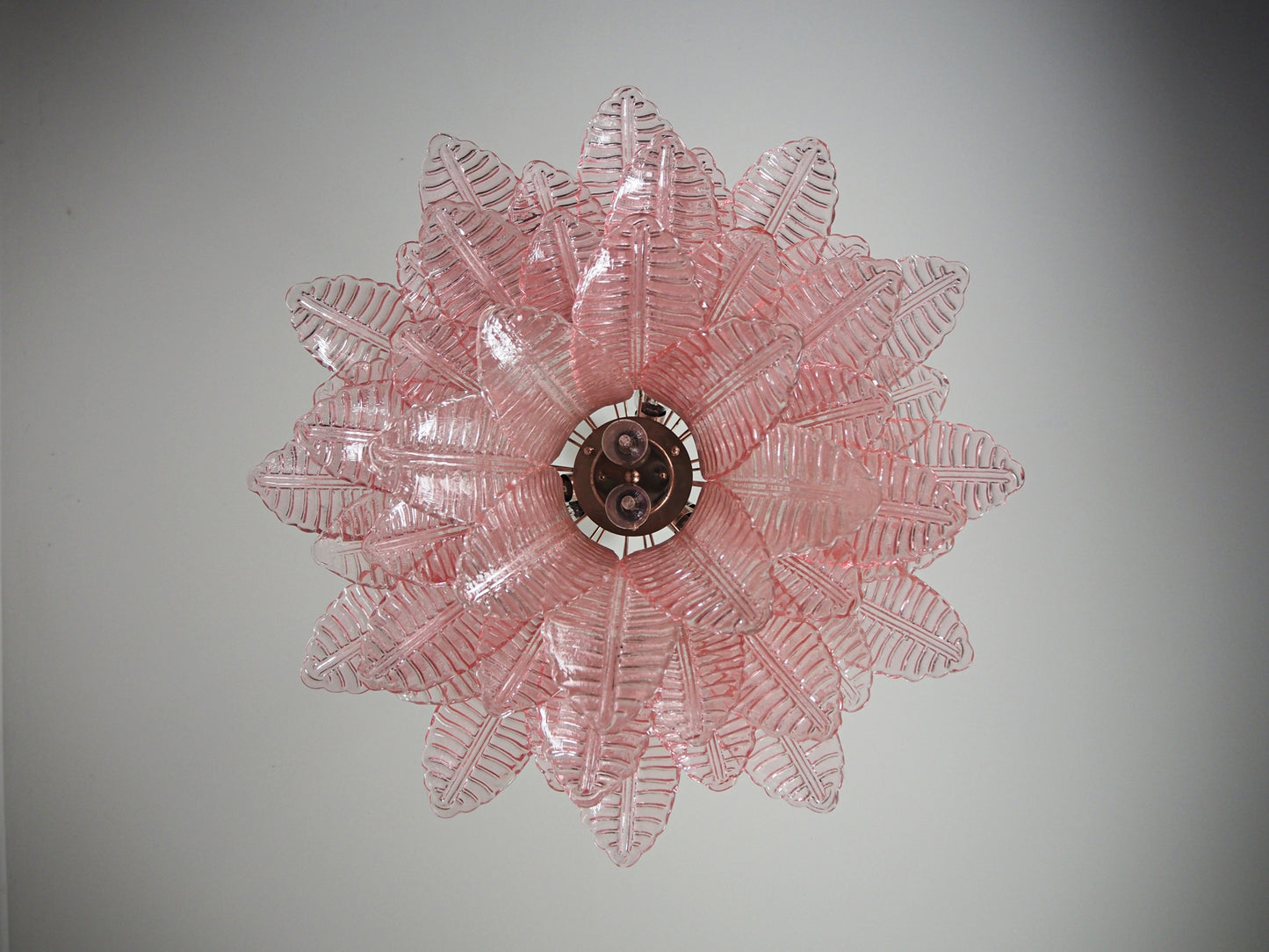 Murano Lysekrone | 48 Rosa Felciglass