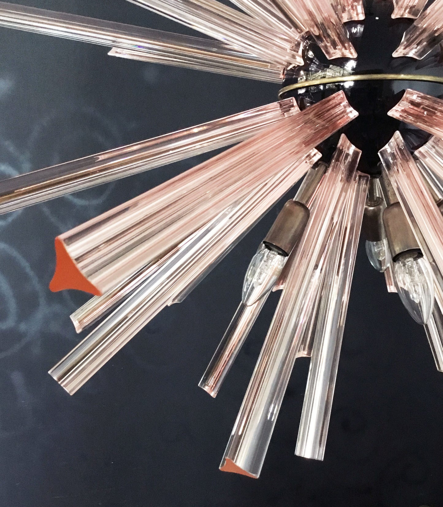 Murano Lysekrone | 50 Rosa Sputnik