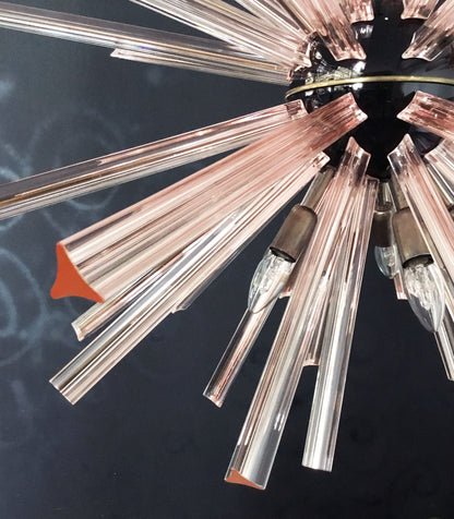 Murano Lysekrone | 50 Rosa Sputnik