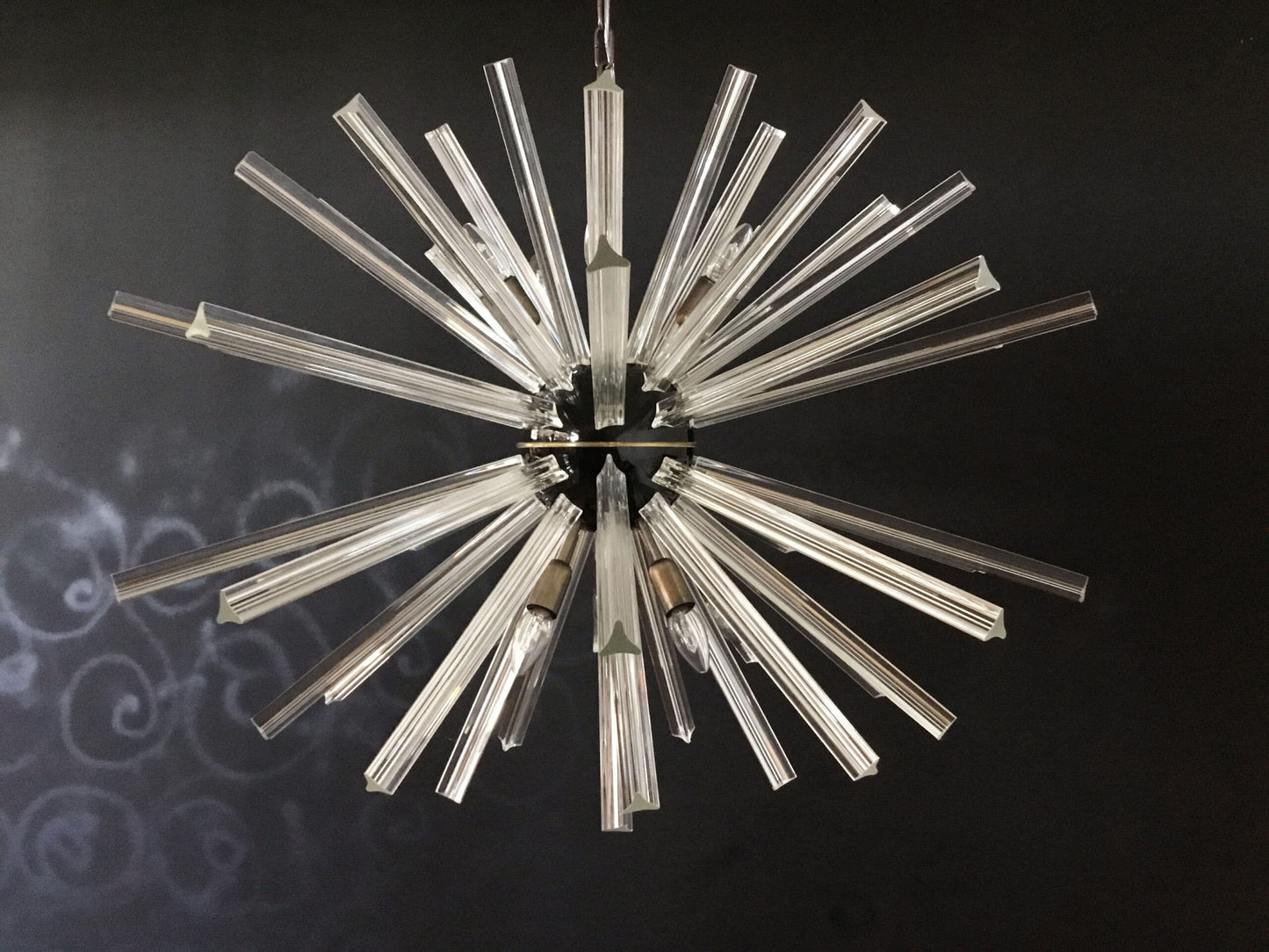 Murano Lysekrone | 50 Klare Sputnik