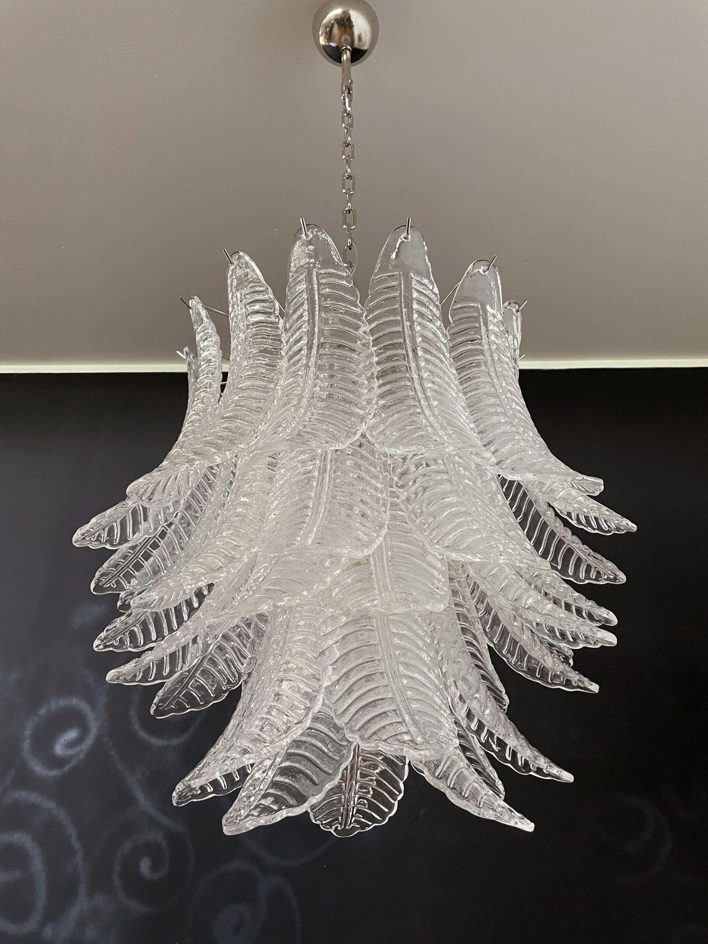 Murano Lysekrone | 41 Klare Felciglass