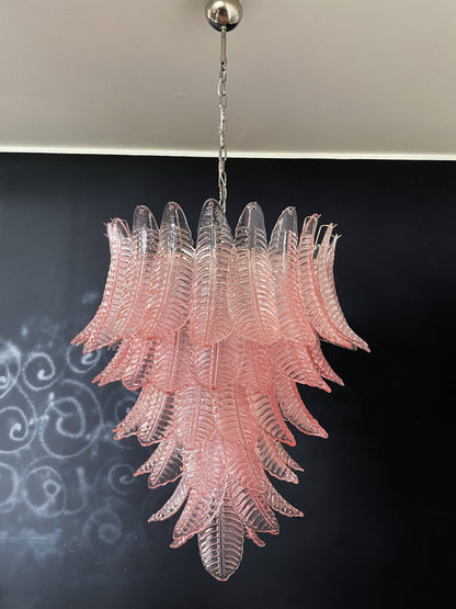 Murano Lysekrone | 75 Rosa Felciglass
