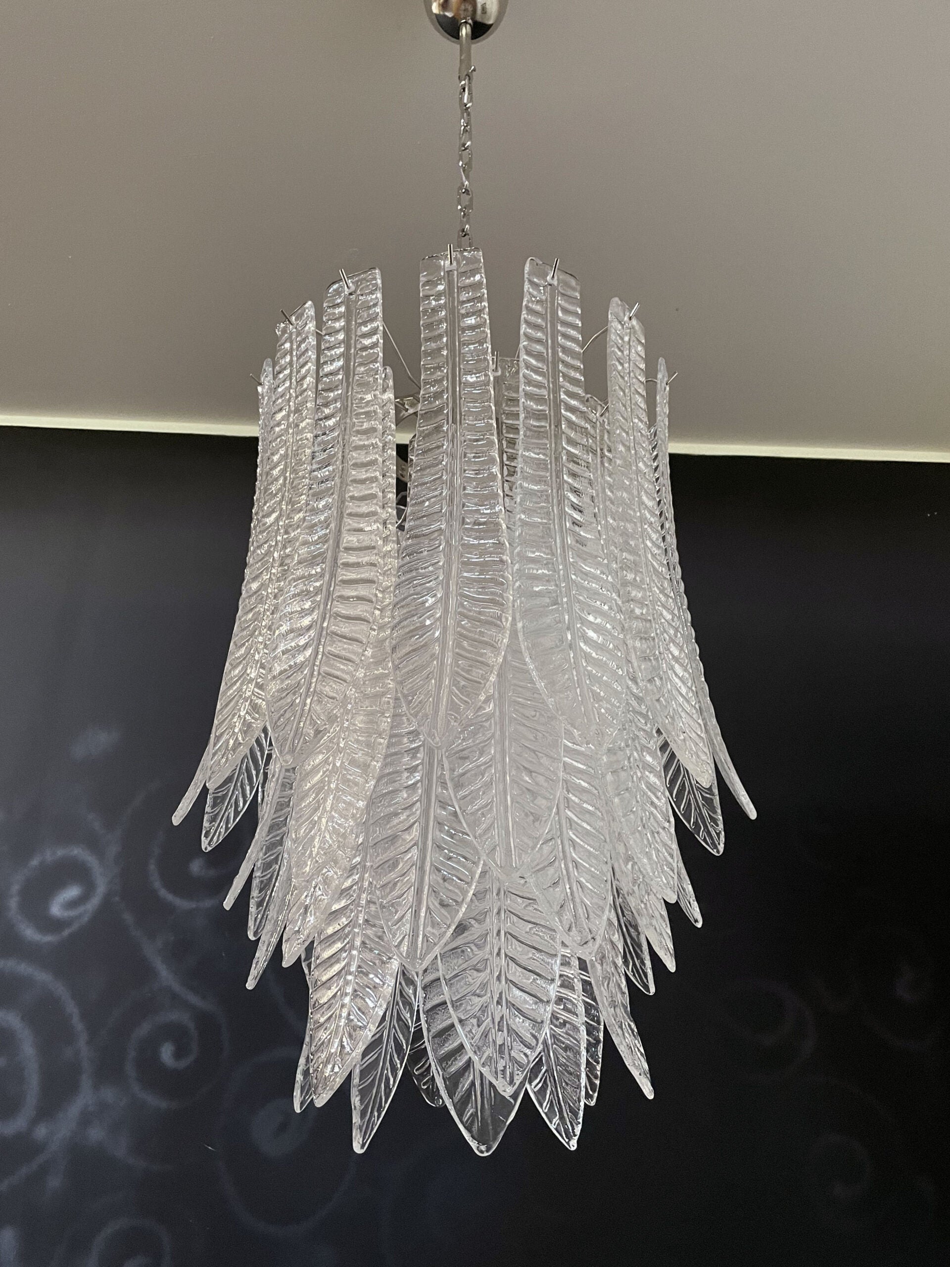 Murano Lysekrone | 41 Klare Felciglass