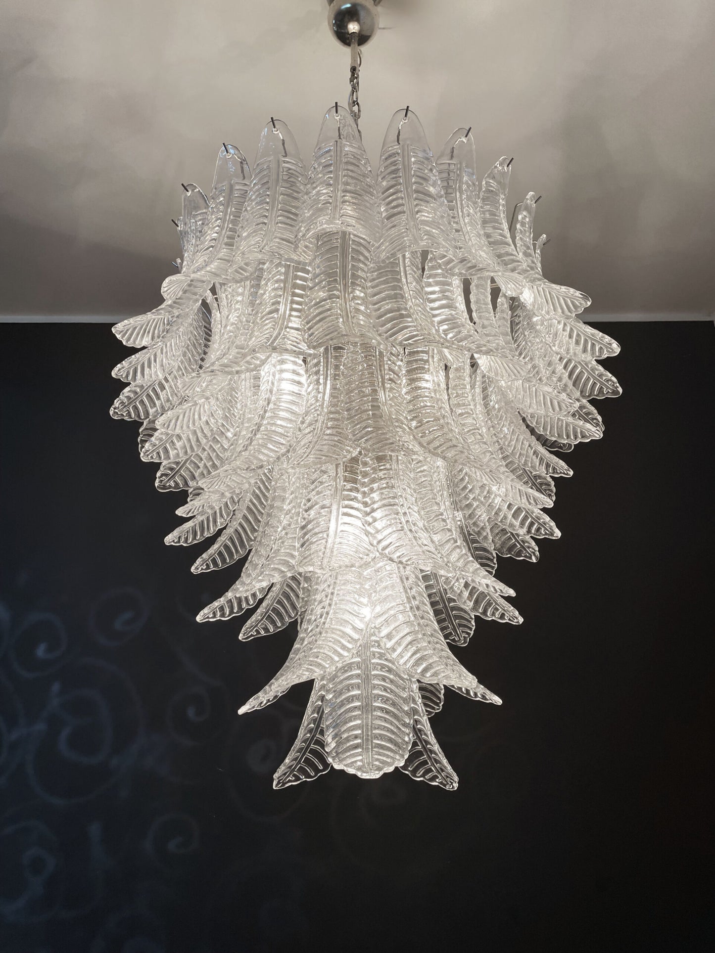 Murano Lysekrone | 75 Klare Felciglass