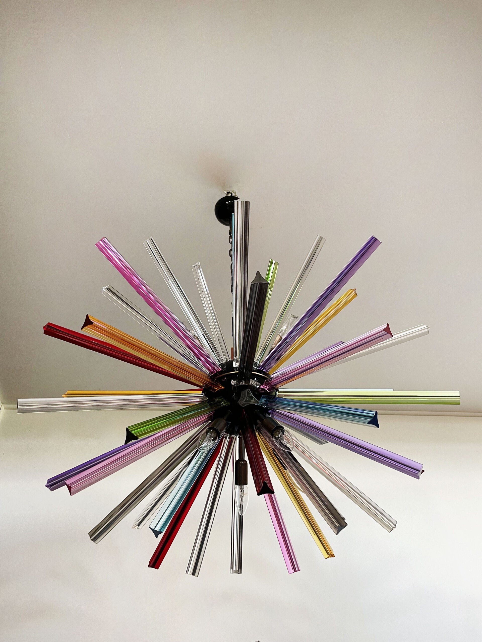 Lustre Murano – 50 Sputnik Multicolore – détail 7 – Murano Classics
