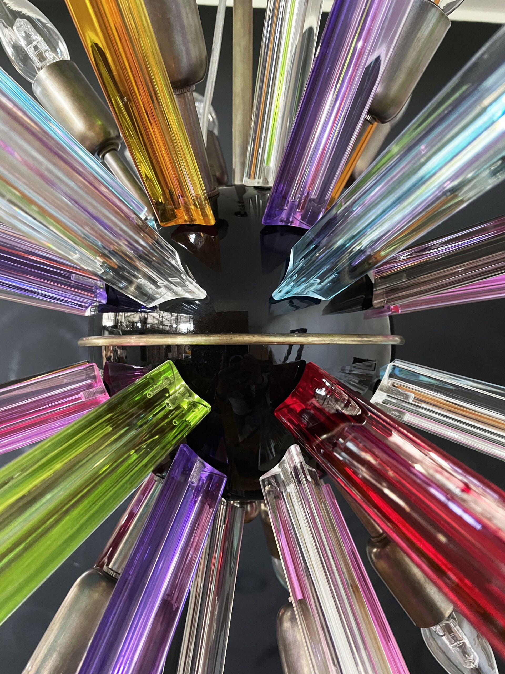 Lustre Murano – 50 Sputnik Multicolore – détail 8 – Murano Classics