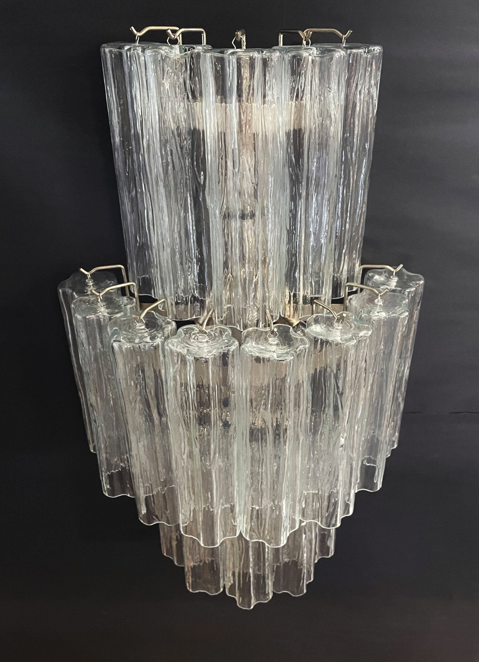 Murano Wandlamp – 18 Helder Prismaglas – Set van 2 – detail 2 – Murano Classics