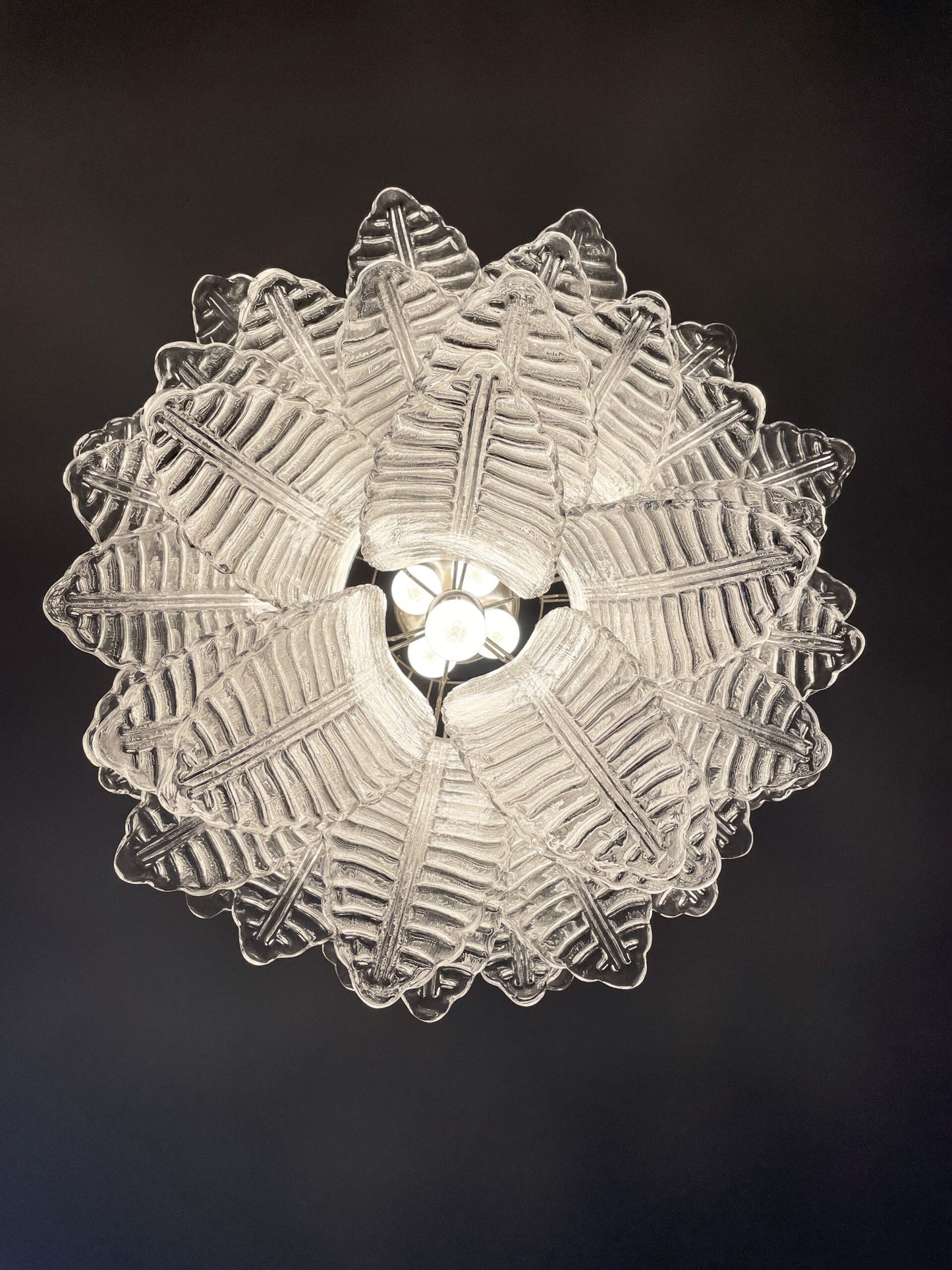 Murano Lysekrone | 41 Klare Felciglass