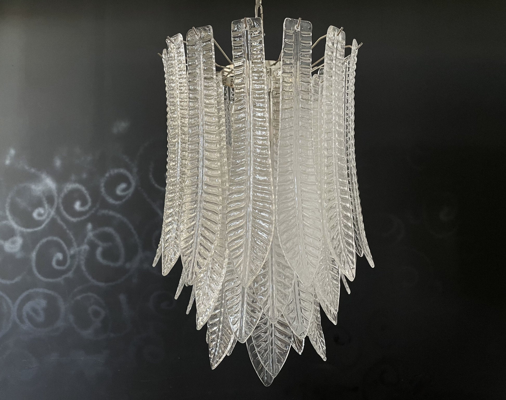 Murano Lysekrone | 41 Klare Felciglass