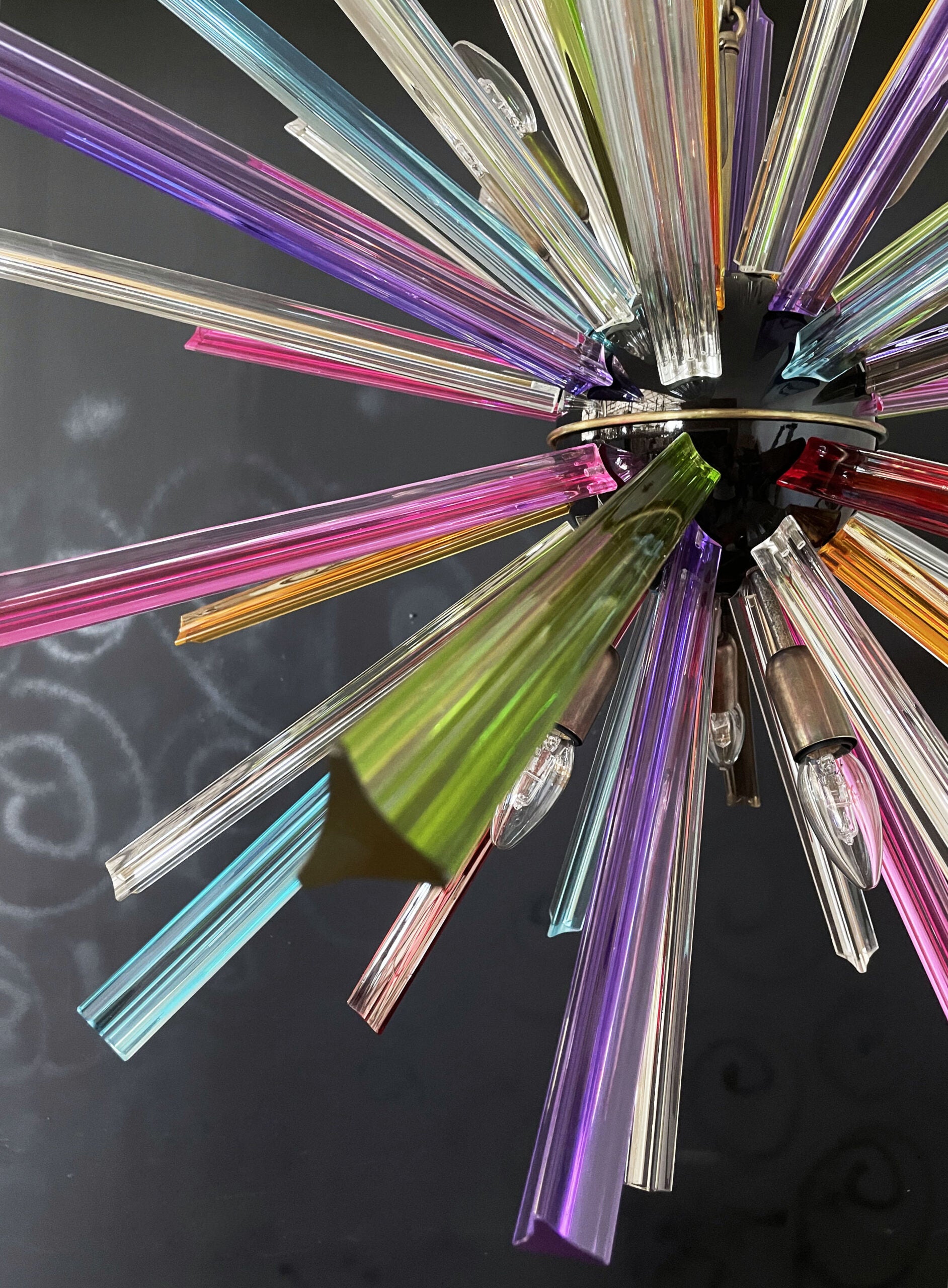 Lustre Murano – 50 Sputnik Multicolore – détail 9 – Murano Classics