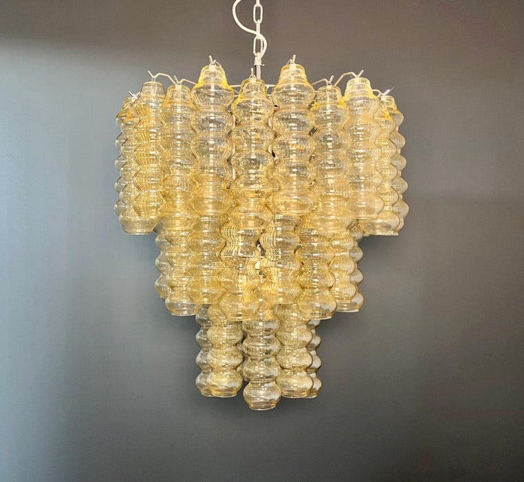 Murano Chandelier – 48 Yellow Glass Tubes – detail 11 – Murano Classics