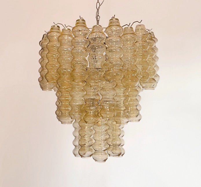 Murano Chandelier – 48 Yellow Glass Tubes – detail 8 – Murano Classics