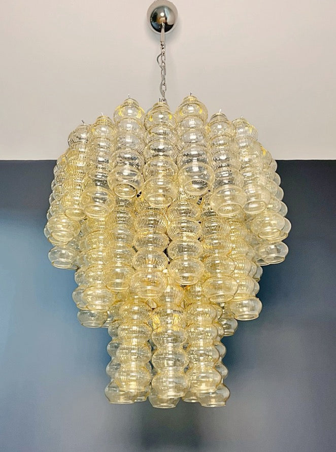 Murano Chandelier – 48 Yellow Glass Tubes – detail 7 – Murano Classics