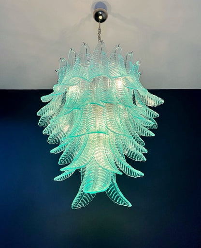 Murano Lysekrone | 52 Turkise Felciglass