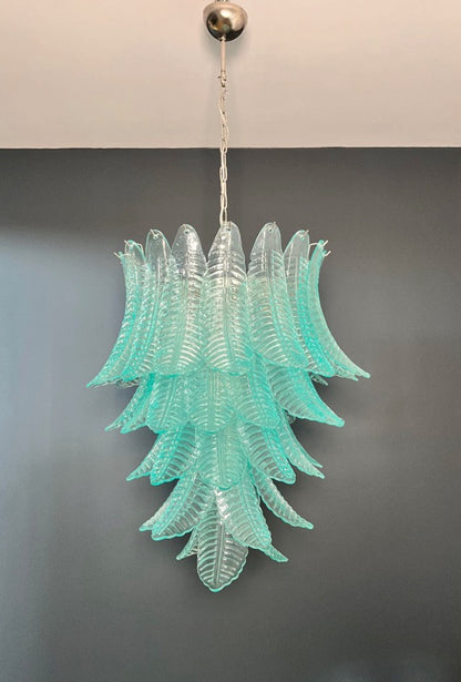 Murano Lysekrone | 52 Turkise Felciglass