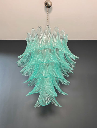 Murano Lysekrone | 52 Turkise Felciglass