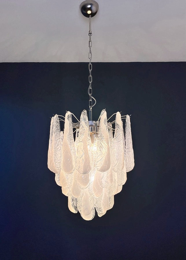 Murano Lysekrone – 41 Lattimo Dråpeglass – detalj 7 – Murano Classics