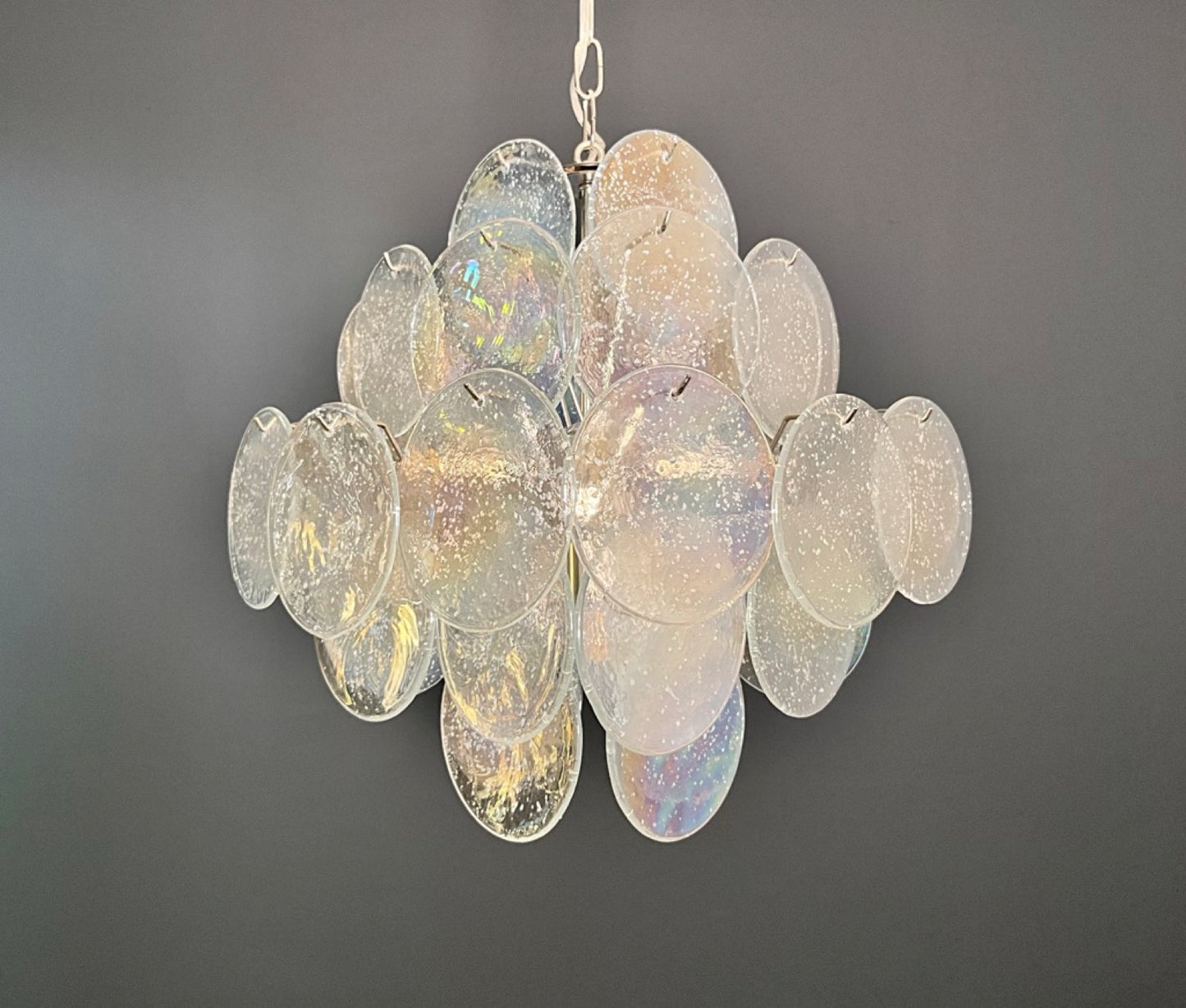 Murano Lysekrone | 36 Iris Diskglass