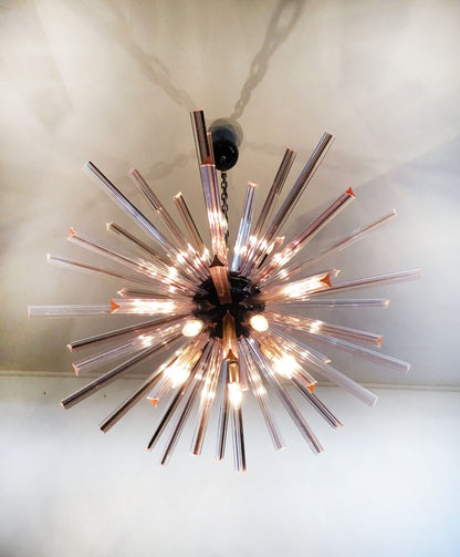 Murano Lysekrone | 50 Rosa Sputnik