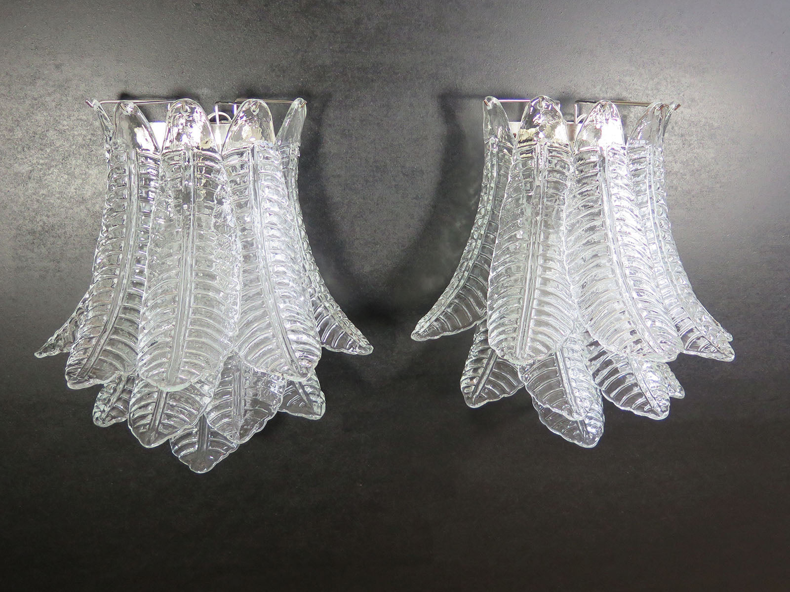 Murano Wandlamp – 10 Helder Felciglas – Set van 2 – detail 4 – Murano Classics