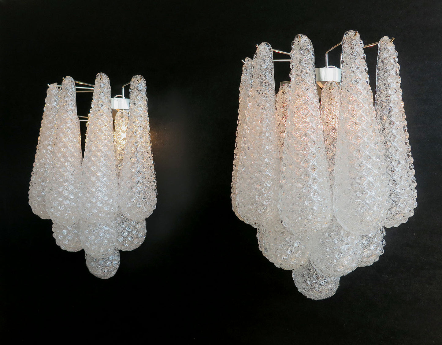 Murano Wall Lamp | 10 Clear Droppers