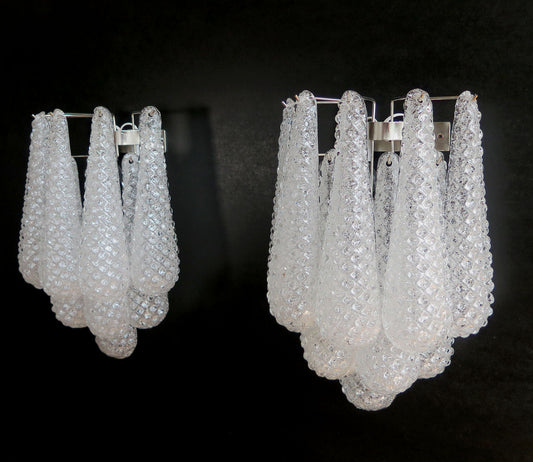 Murano Wall Lamp | 10 Clear Droppers