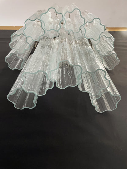 Murano Vegglampe | 18 Klare Prismeglass | 1 par