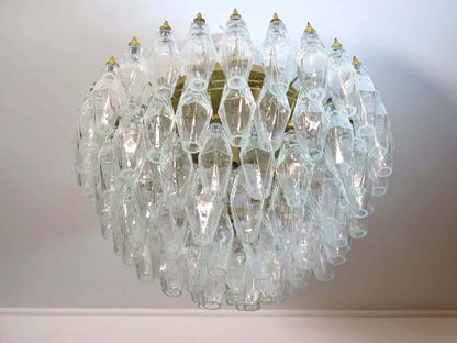 Murano Ceiling Lamp | 84 Clear Polyhedral glass