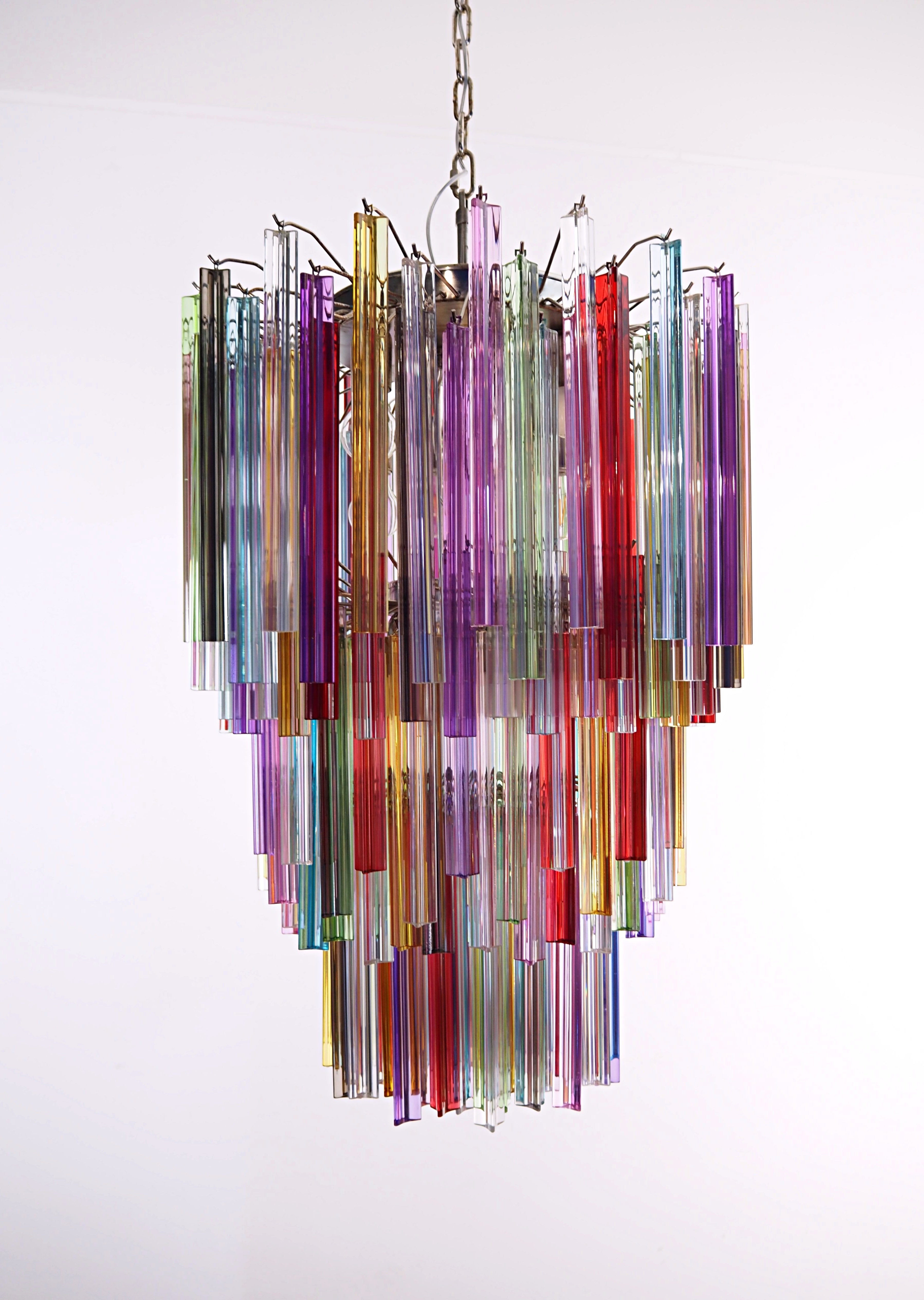 Lampadario Murano – 187 Vetri a Prismi Multicolore – dettaglio 7 – Murano Classics