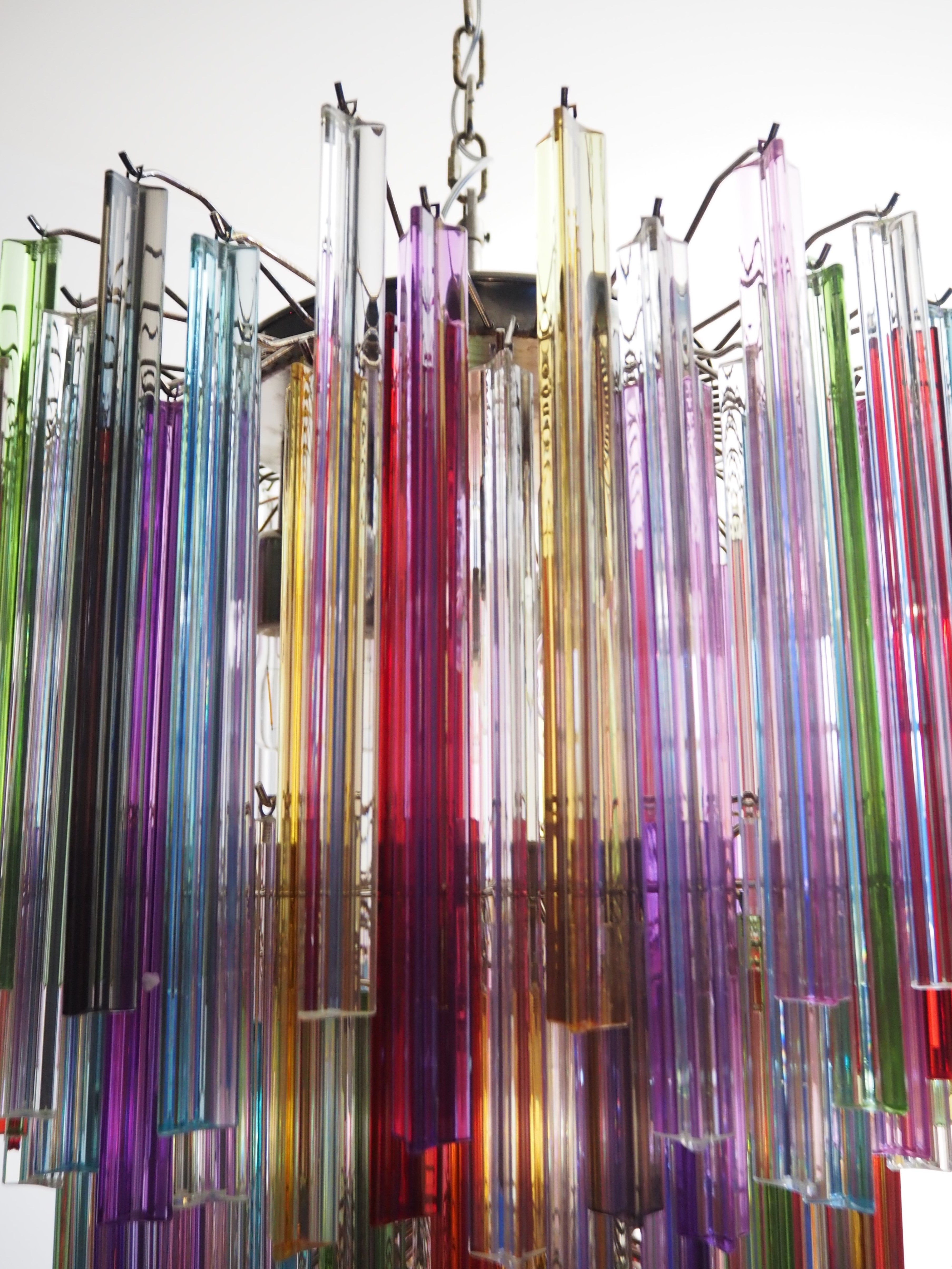 Lampadario Murano – 187 Vetri a Prismi Multicolore – dettaglio 2 – Murano Classics