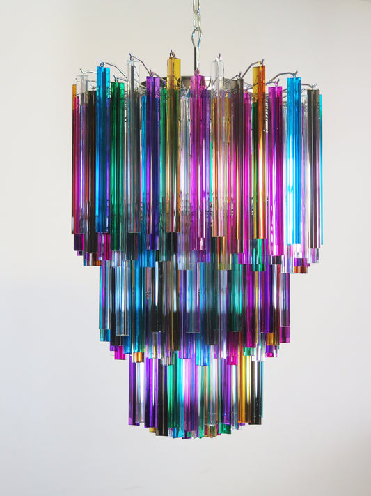 Murano Chandelier | 187 Multicolored Prism Glasses