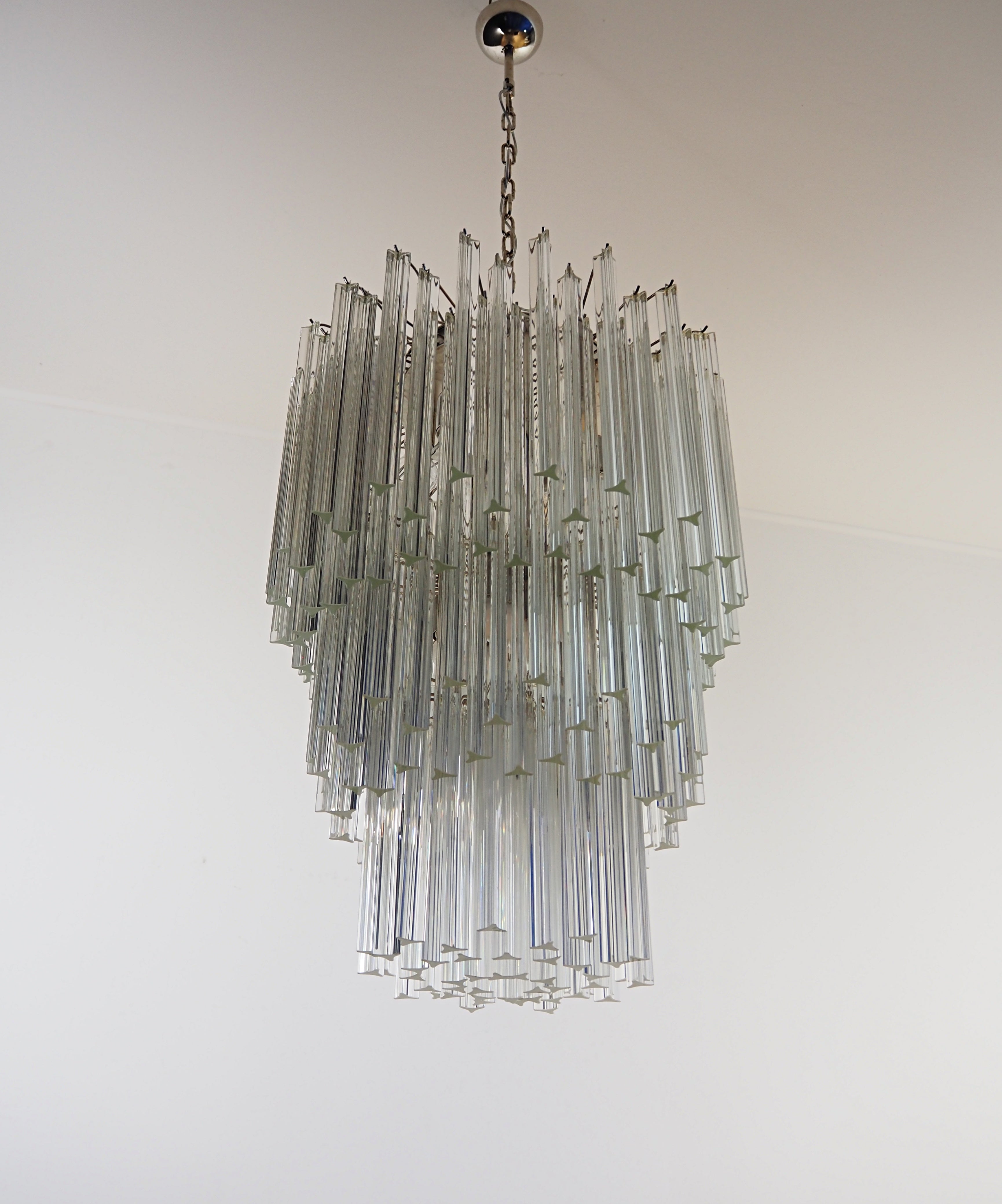 Lampadario Murano – 187 Vetri a Prismi Trasparenti – Murano Classics